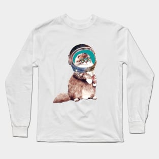 Astronaut Kitty Cat Long Sleeve T-Shirt